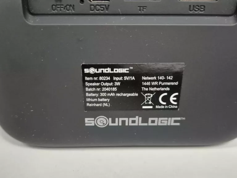 GŁOŚNIK BLUETOOTH SOUNDLOGIC 80234