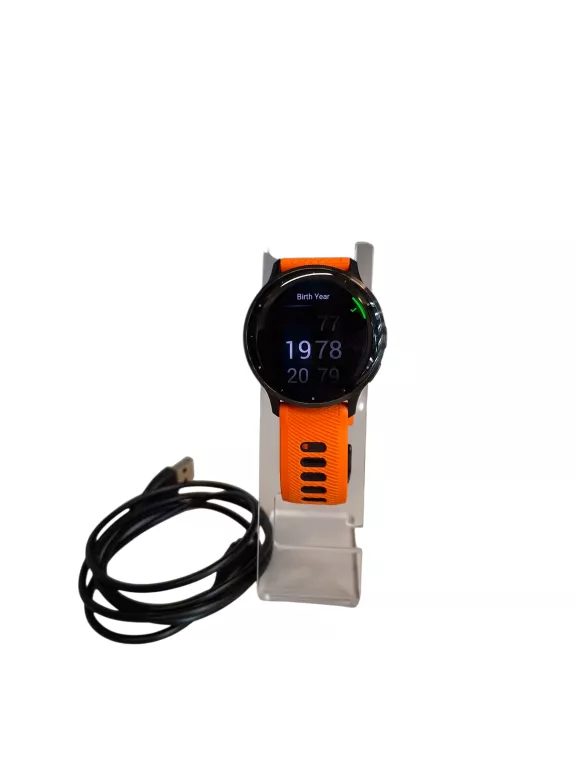 GARMIN VENU 3 CZARNY (POMARAŃCZOWA)