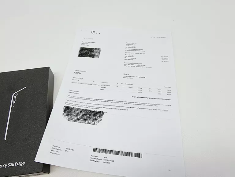 SAMSUNG GALAXY S25 EDGE 5G 12/256GB NIEBIESKI