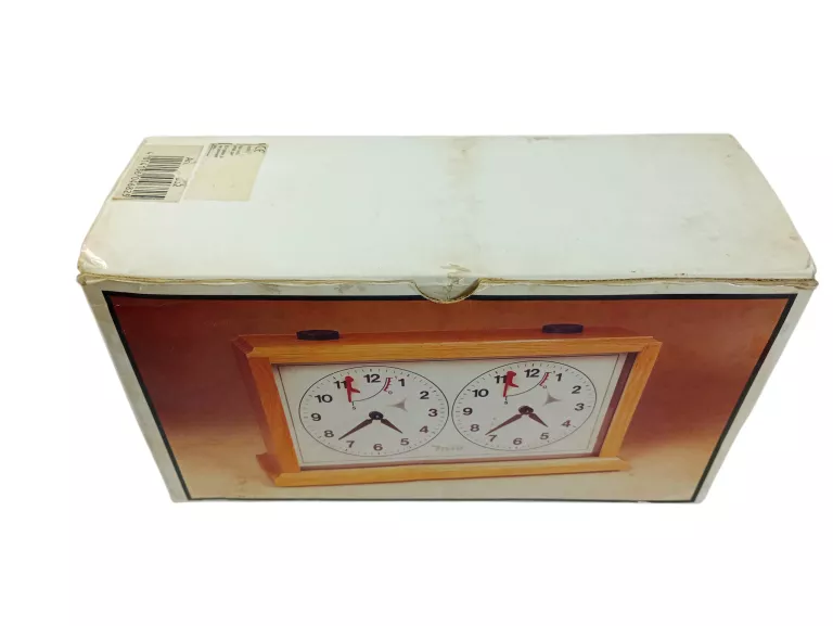 ZEGAR SZACHOWY PHILOS INSA 4682 KLASYCZNY MECHANICZNY, DREWNIANY BUKOWY