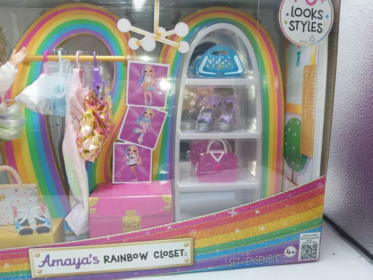 RAINBOW HIGH LALKA AMAYA - Z TĘCZOWĄ SZAFĄ I AKCESORIAMI KOMPLET