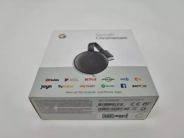 GOOGLE BEZPRZEWODOWY TELEWIZOR NETFLIX CHROMECAST