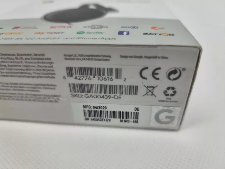 GOOGLE BEZPRZEWODOWY TELEWIZOR NETFLIX CHROMECAST