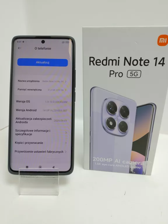 TELEFON REDMI NOTE 14 PRO 5G/PUDEŁKO/862392074293448