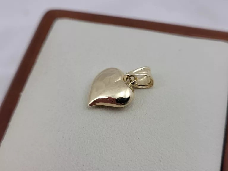[585, 0,57G] PIĘKNE ZŁOTE SERDUSZKO 14K ZOBACZ