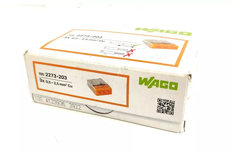 ZŁĄCZKI WAGO 2273-203 100SZT JAK NOWE