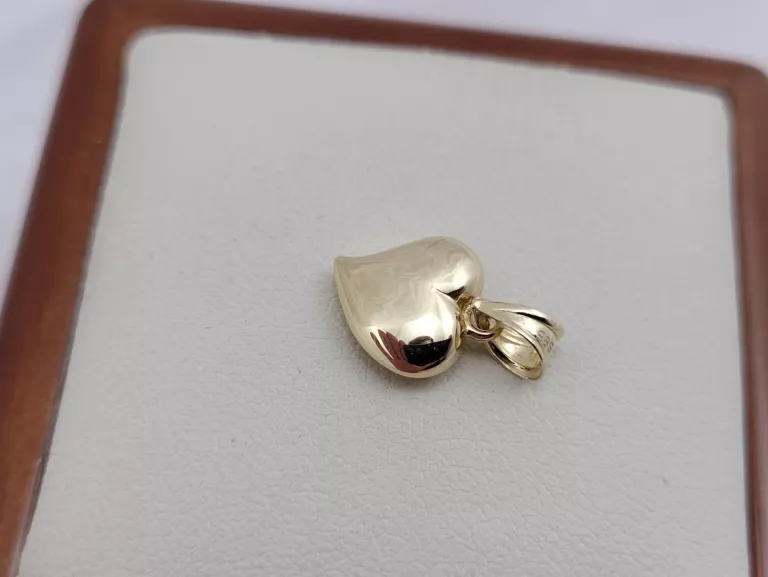 [585, 0,57G] PIĘKNE ZŁOTE SERDUSZKO 14K ZOBACZ