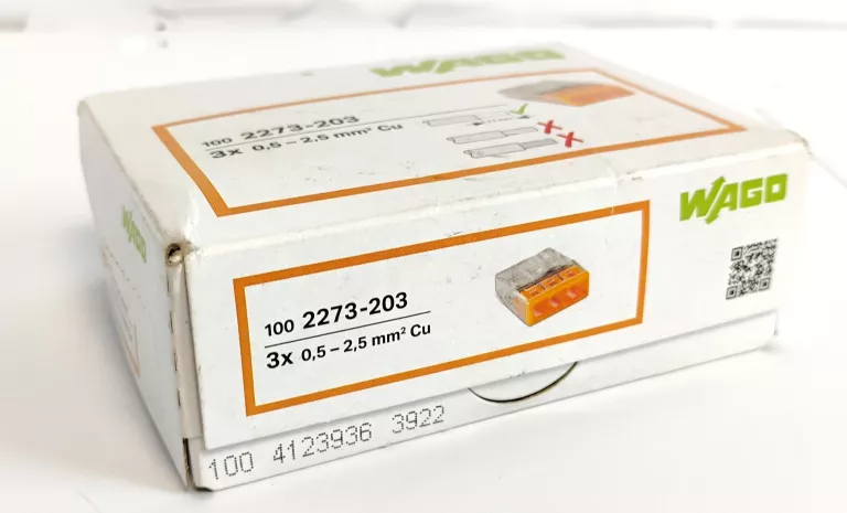 ZŁĄCZKI WAGO 2273-203 100SZT JAK NOWE
