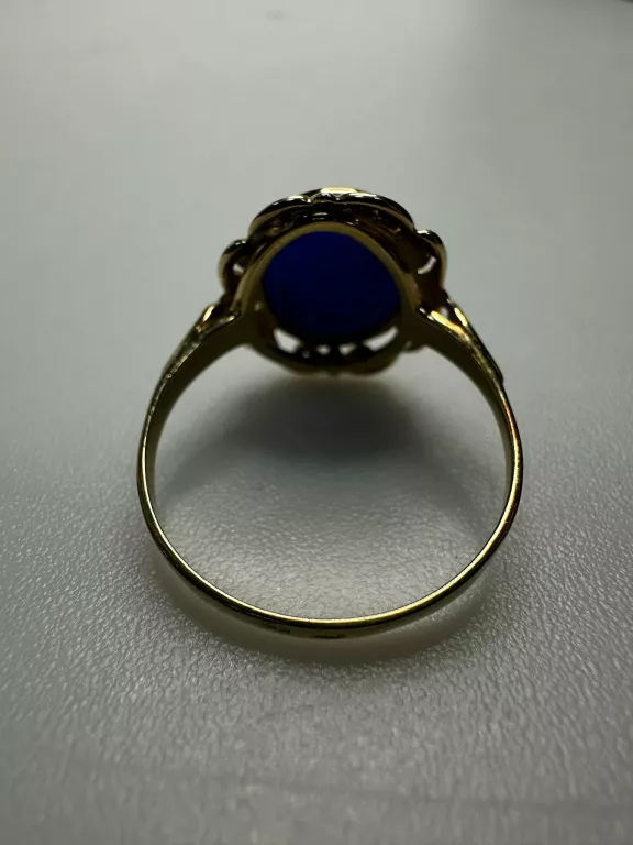 ZŁOTY PIERŚCIONEK Z KAMIENIEM PR. 585 WAGA: 2,94G ROZMIAR: 20