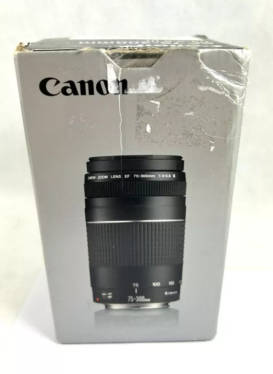 OBIEKTYW CANON LENS EF 75-300MM 1:4-5.6 III  Z PUDEŁKIEM