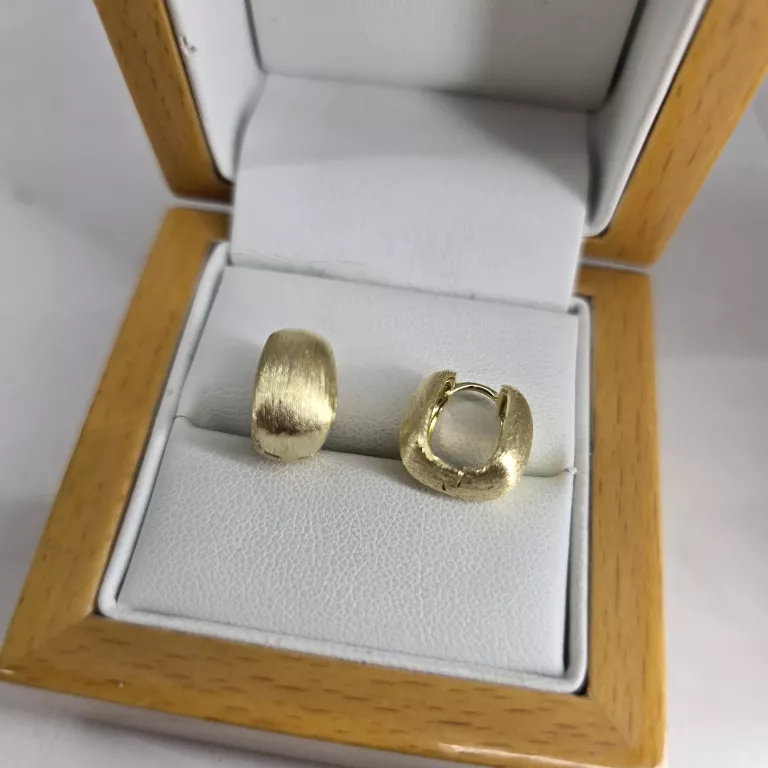 KOLCZYKI ZE STALI ZŁOTE