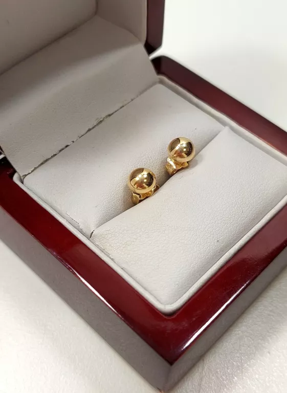 ZŁOTE KOLCZYKI  SZTYFT PR 585 1,18G