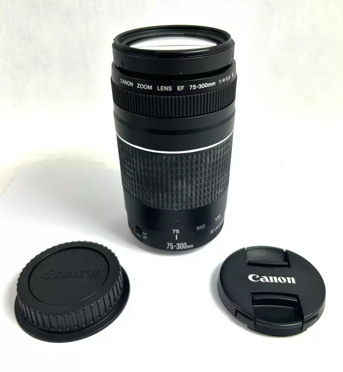 OBIEKTYW CANON LENS EF 75-300MM 1:4-5.6 III  Z PUDEŁKIEM