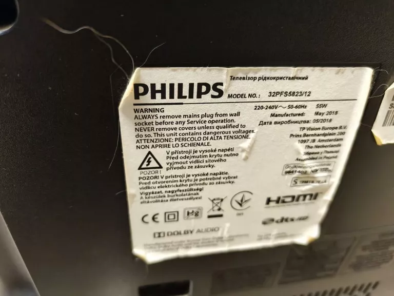 TELEWIZOR LED PHILIPS 32PFS5823 32" SMART