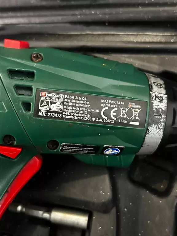 WKRĘTAK PARKSIDE PSSA 3.6 C4