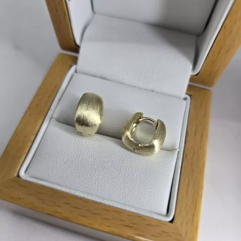 KOLCZYKI ZE STALI ZŁOTE