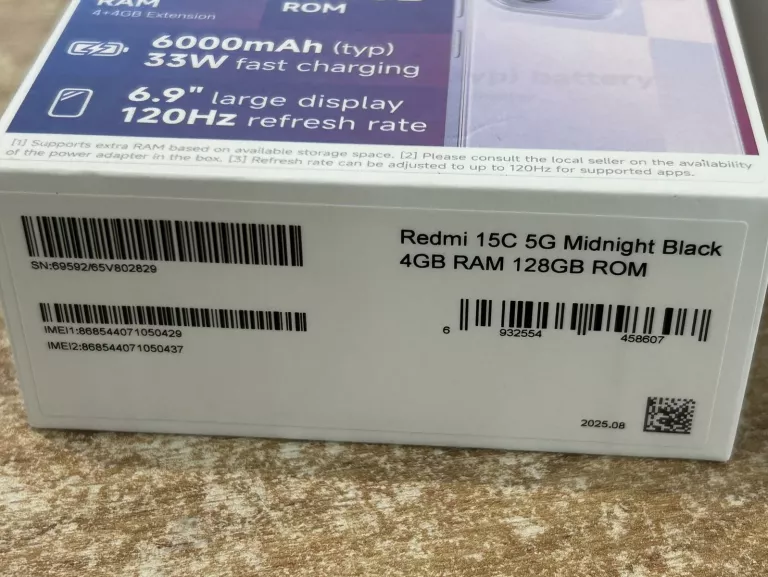 TELEFON XIAOMI REDMI 15C 128GB KOMPLET TMOBILE