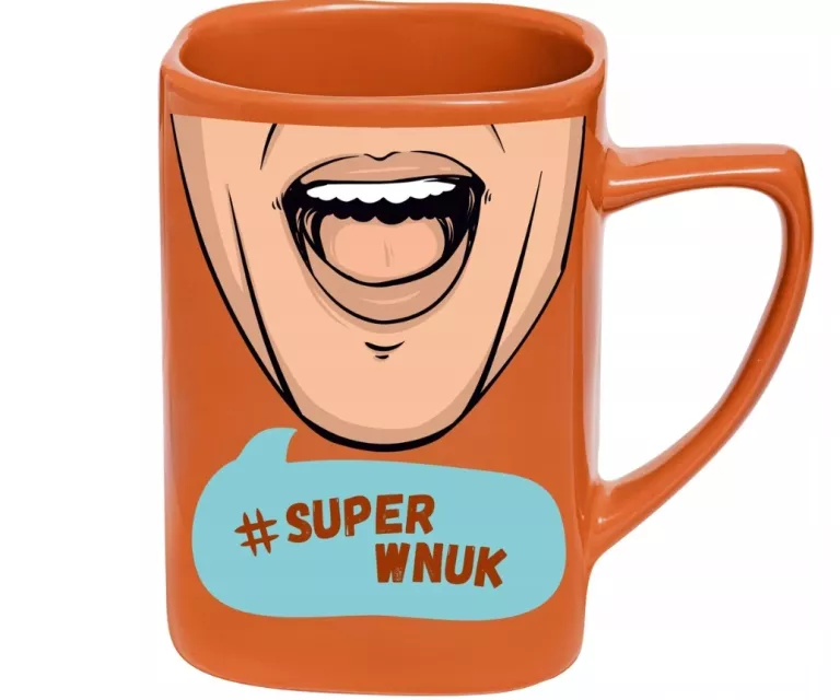 KUBEK DLA WNUKA SUPER WNUK NA DZIEŃ DZIECKA DZIEŃ CHŁOPAKA URODZINY