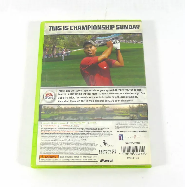GRA XBOX 360 TIGER WOODS 06