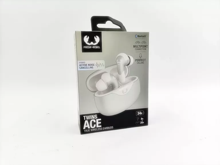 SŁUCHAWKI BEZPRZEWODOWE DOKANAŁOWE FRESH 'N REBEL TWINS SZARE