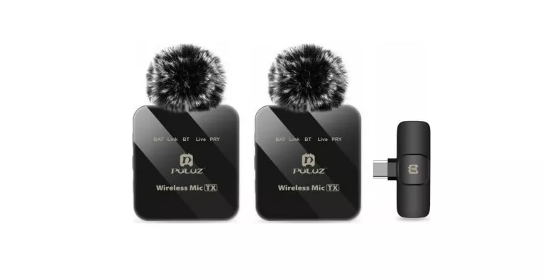 2X MIKROFON KRAWATOWY BEZPRZEWODOWY DO TELEFONU USB-C IPHONE 16 15 PULUZ