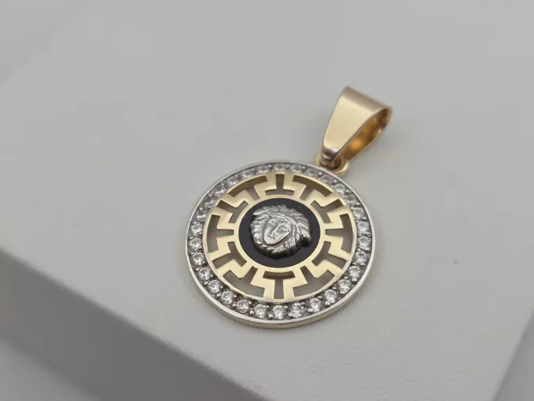 ZŁOTA ZAWIESZKA Z CYRKONIAMI - 585 14K 5,20G