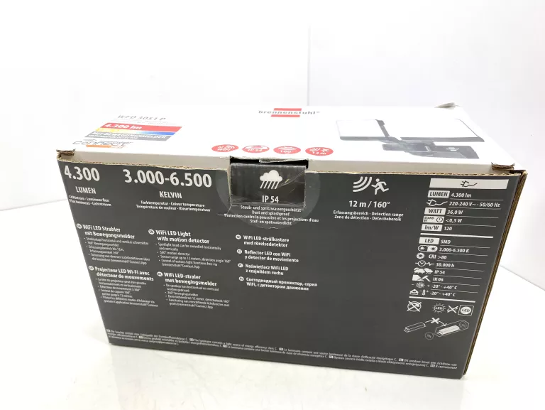 REFLEKTOR ŚCIENNY PODWÓJNY DUO WIFI ALEXA GOOGLE REGULACJA ŚWIATŁA IP54 36