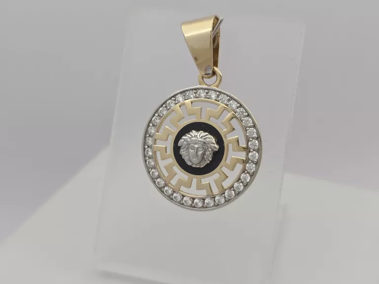 ZŁOTA ZAWIESZKA Z CYRKONIAMI - 585 14K 5,20G