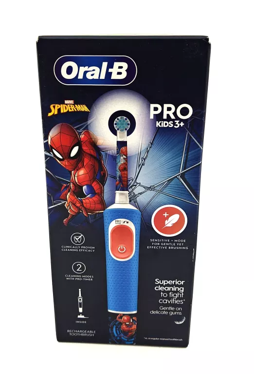 ORAL-B PRO KIDS SPIDER-MAN SZCZOTECZKA ELEKTRYCZNA DLA DZIECI