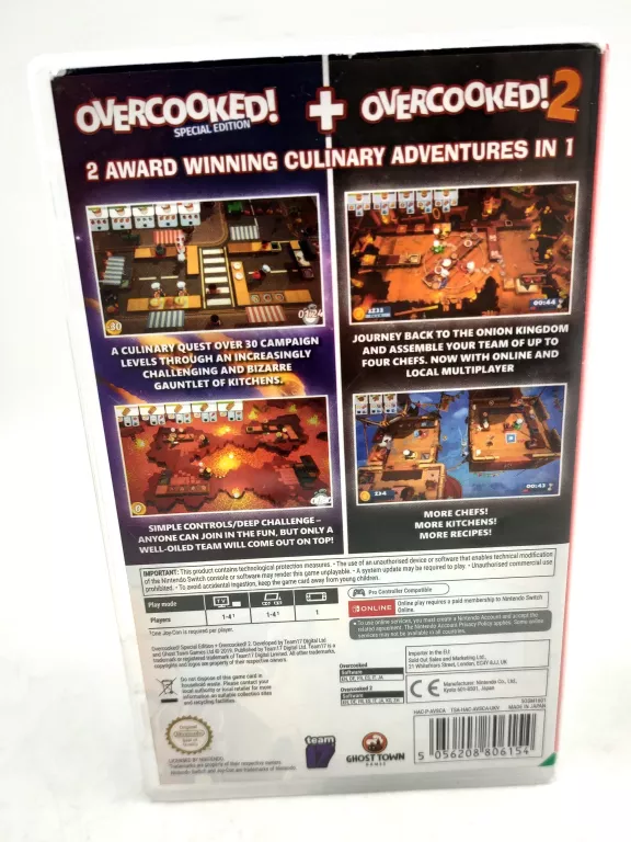 GRA NA NINTENDO SWITCH OVERCOOKED +OVERCOOKED 2