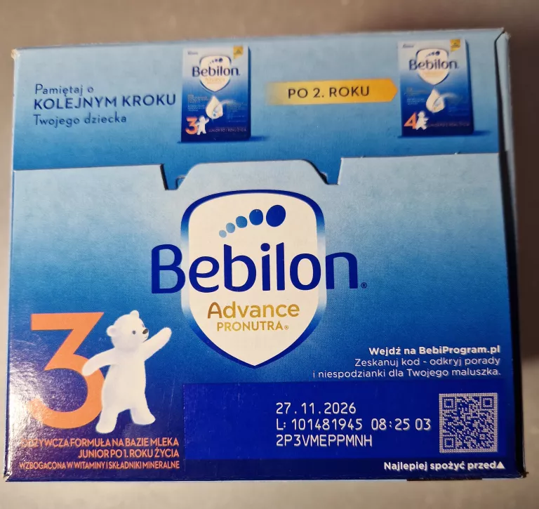 BEBILON 3 ADVANCE PRONUTRA JUNIOR PO 1 ROKU 1000 G