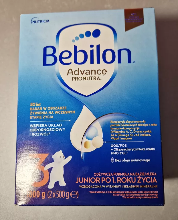 BEBILON 3 ADVANCE PRONUTRA JUNIOR PO 1 ROKU 1000 G