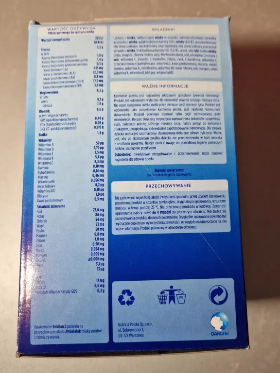 MLEKO MODYFIKOWANE BEBILON 2 ADVANCE PRONUTRA 1000 G