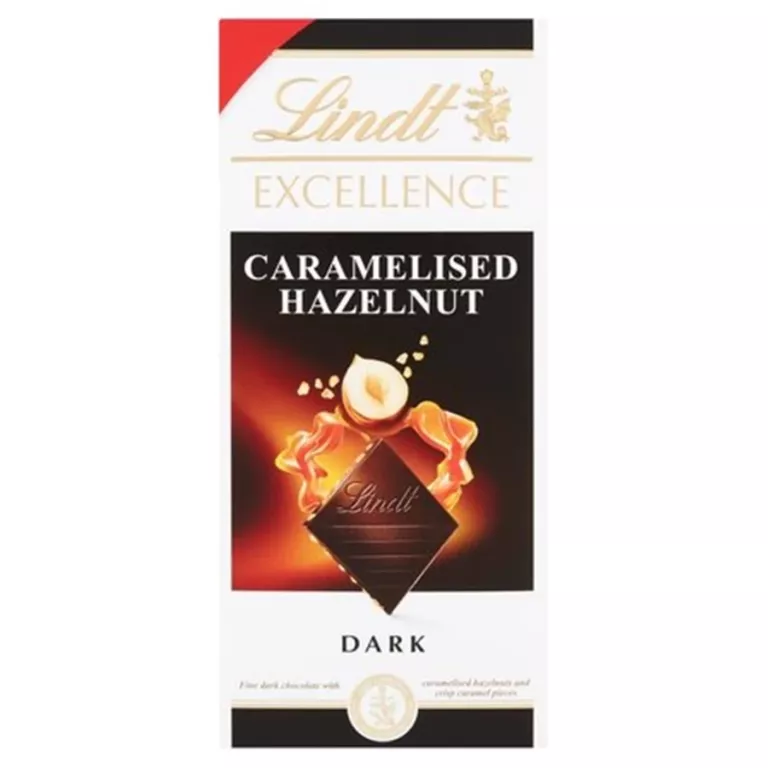 LINDT EXCELLENCE 100G CARAMELISED HAZELNUT DARK GORZKA CZEKOLADA ORZECHY
