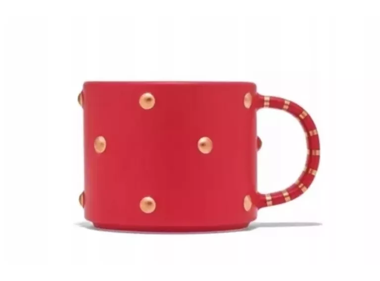 STARBUCKS KUBEK 355ML CZERWONY CERAMICZNY ŚWIĄTECZNY ŚWIĘTA 2025 ZŁOTE ELE