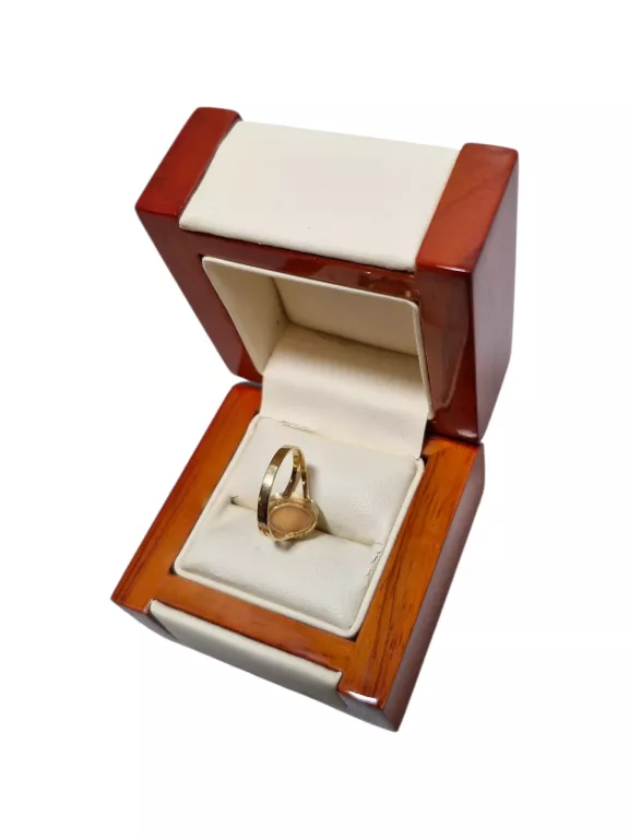 ZŁOTY PIERŚCIONEK Z KAMIENIEM 750 - 1,9G - R.14