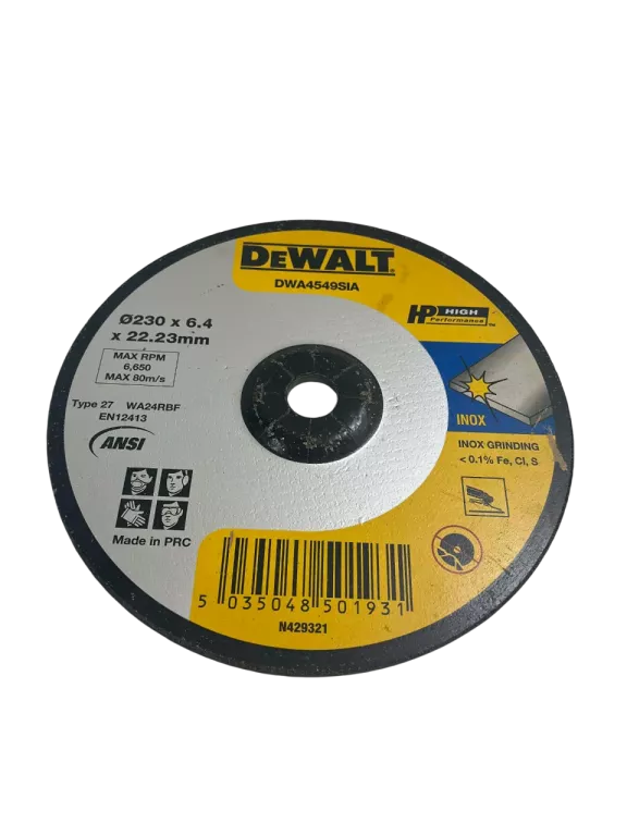 TARCZA TNĄCA METAL DEWALT  230X6.4X22.23