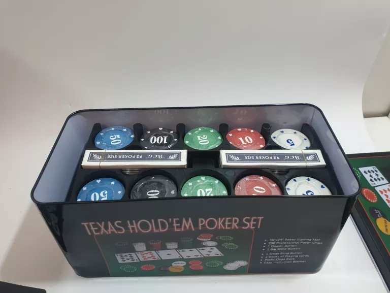 ZESTAW DO POKERA TEXAS HOLD 'EM