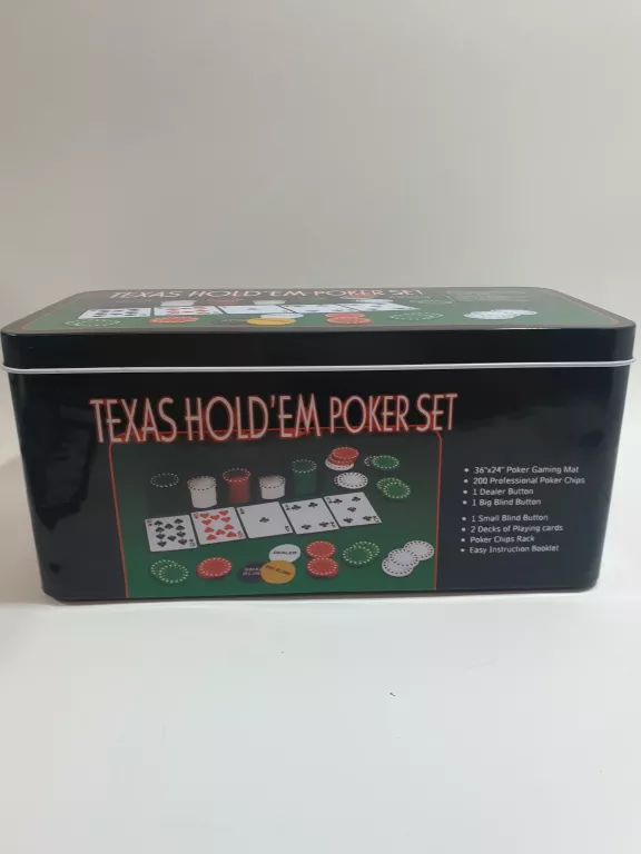 ZESTAW DO POKERA TEXAS HOLD 'EM