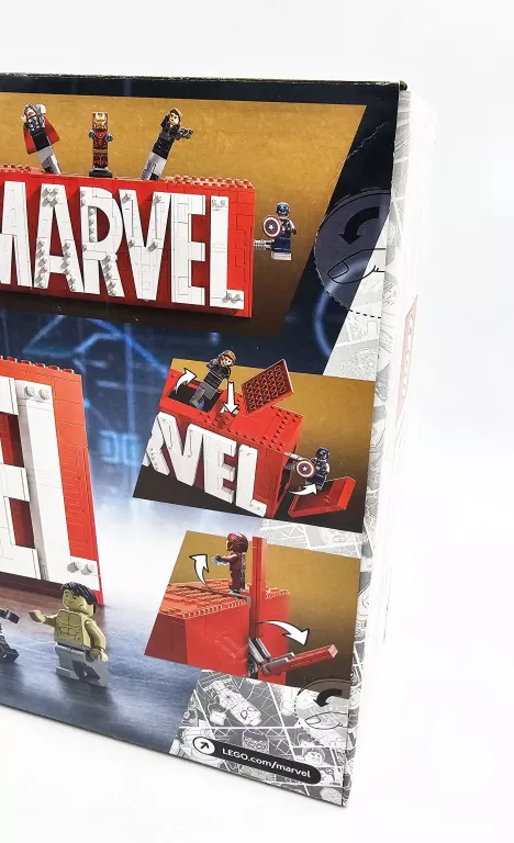 KLOCKI LEGO MARVEL THE INFINITY SAGA 76313 LOGO MARVEL Z MINIFIGURKAMI