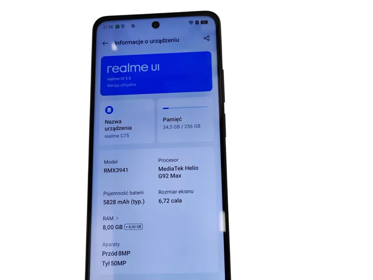 REALME C75 8GB/256GB DUAL SIM
