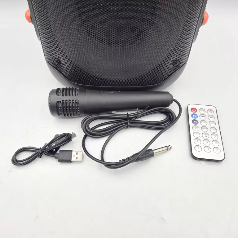 GŁOŚNIK PRZENOŚNY KARAOKE LED FOREVER FG-LED-25 25W MIKROFON PILOT