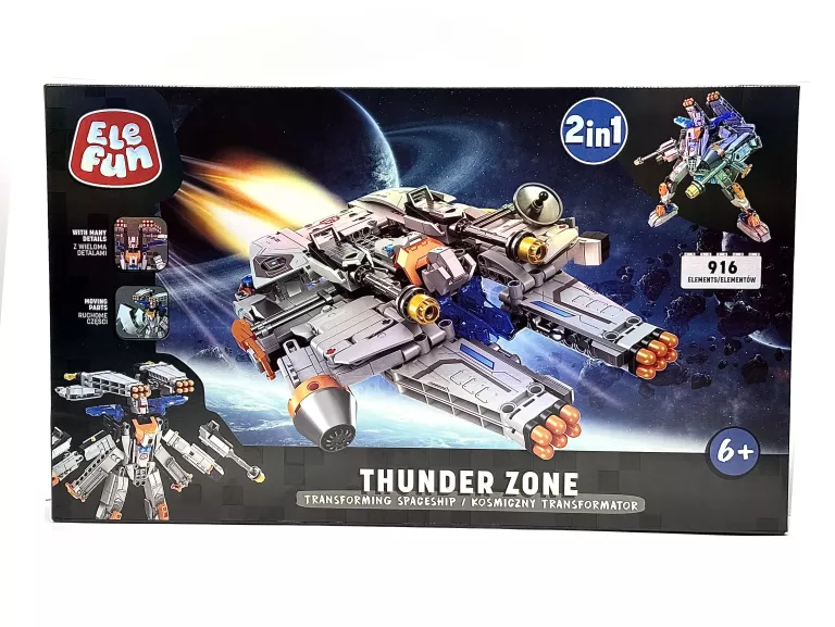 KLOCKI ELEFUN THUNDER ZONE KOSMICZNY TRANSFORMATOR 2W1 (916 EL.)