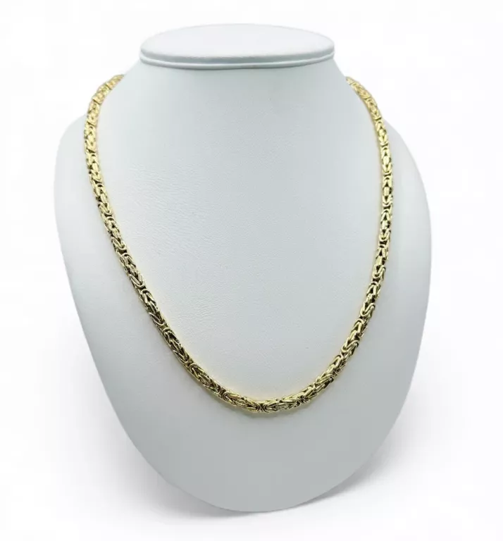 ŚLICZNY ZŁOTY ŁAŃCUSZEK PRÓBY 585 | 23.95 G | 55 CM | SPLOT KRÓLEWSKI