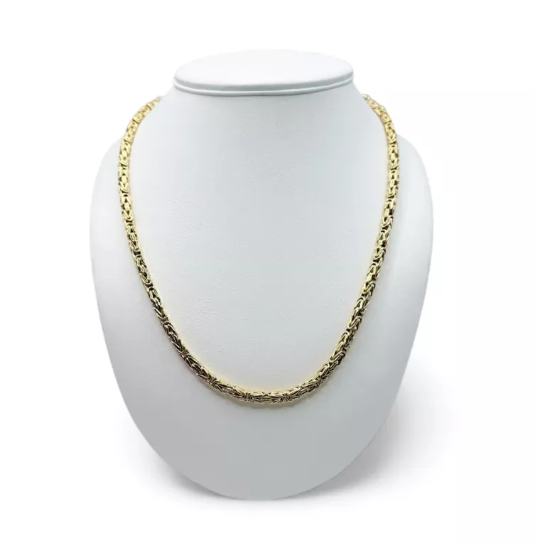 ŚLICZNY ZŁOTY ŁAŃCUSZEK PRÓBY 585 | 23.95 G | 55 CM | SPLOT KRÓLEWSKI