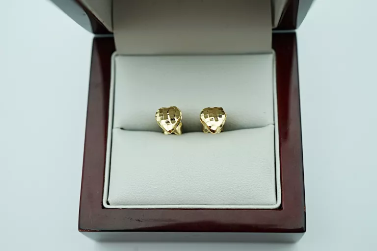 ZLOTE KOLCZYKI SERDUSZKA 585 1,10G SZTYFT