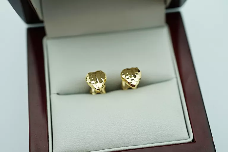 ZLOTE KOLCZYKI SERDUSZKA 585 1,10G SZTYFT