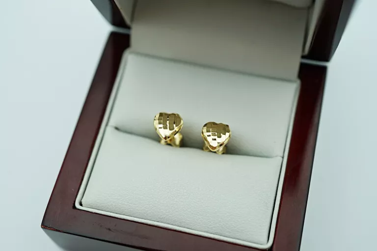 ZLOTE KOLCZYKI SERDUSZKA 585 1,10G SZTYFT