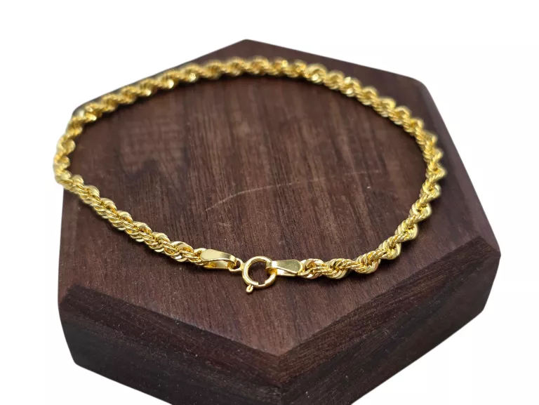 ZŁOTA BRANSOLETKA KORDEL 2,1G 18,5CM B104