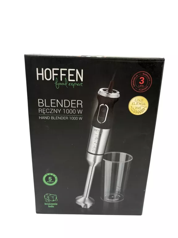 BLENDER RĘCZNY HOFFEN 1000W HB-2212